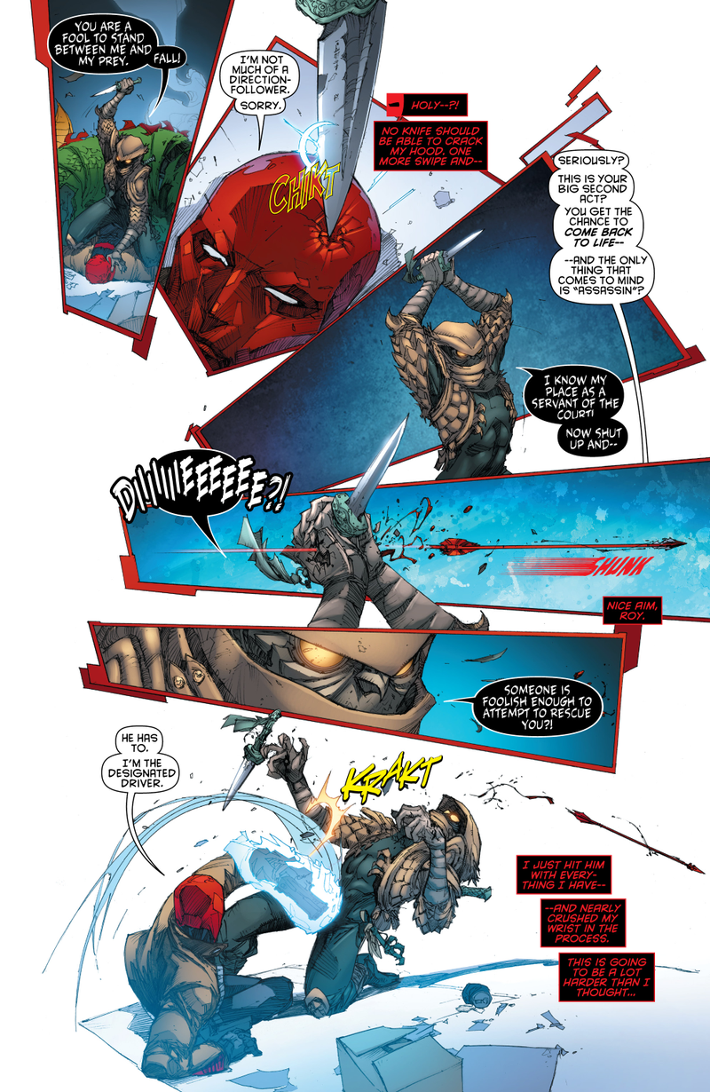 Illustration for article titled It's Jason Todd versus Mr. Freeze, in this preview of Red Hood and the Outlaws